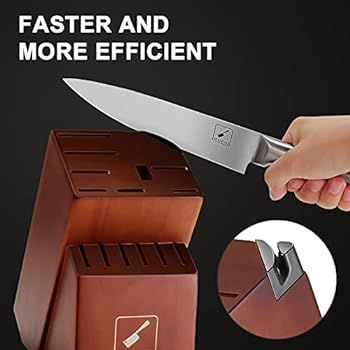 Kitchen Knives Set with Block, imarku 15-Pieces High Carbon German Steel Knife Set, Knife Block S... | Amazon (US)