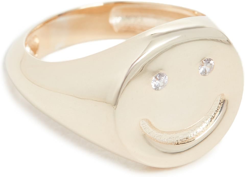 Adina's Jewels Women's Smiley Face Pinky Ring | Amazon (US)