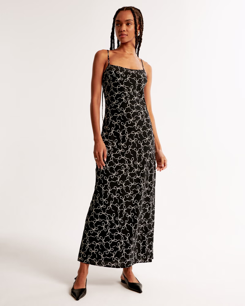 Women's The A&F Julia Slip Maxi Dress | Women's Clearance | Abercrombie.com | Abercrombie & Fitch (US)