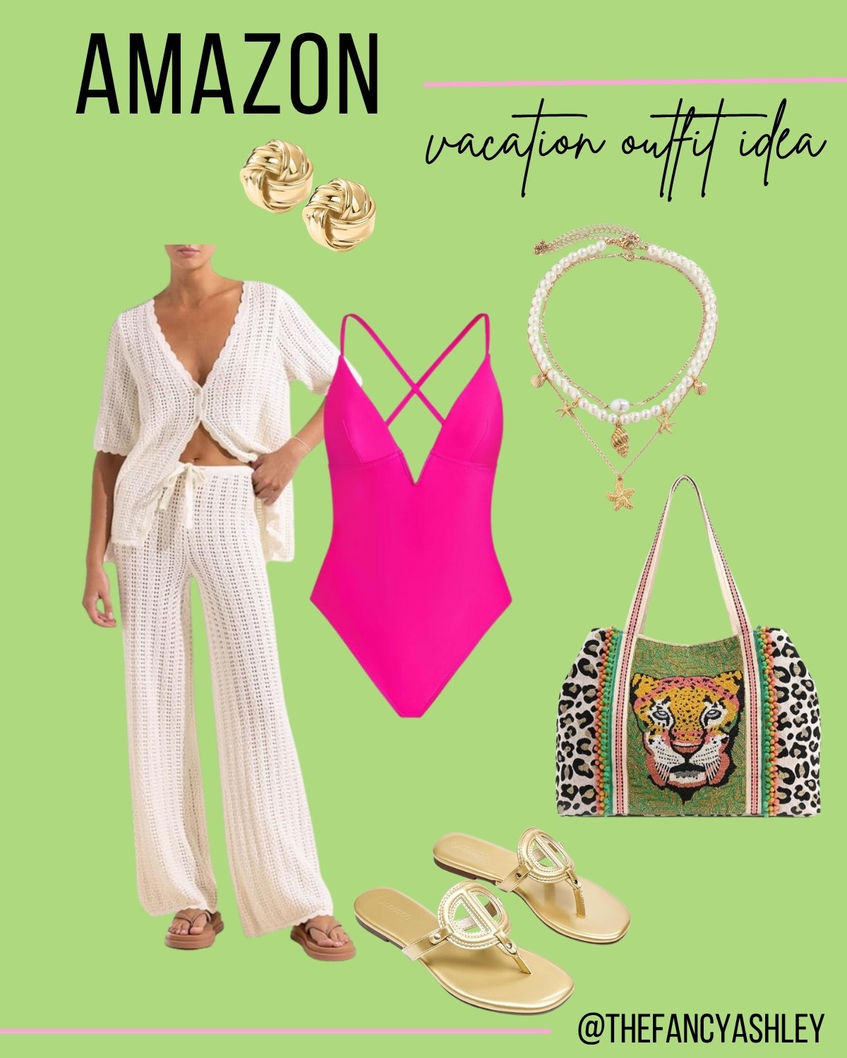 Amazon vacation outfit idea! Perfect for spring break! Loving this bag! 

#LTKootd #LTKSwim #LTKTravel
