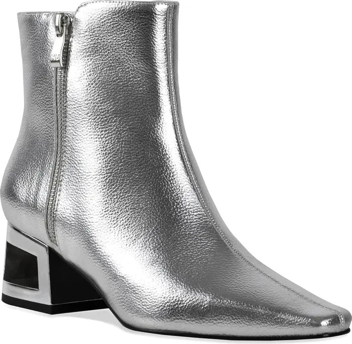 NINETY UNION Metallic Square Heel Bootie | Nordstrom | Nordstrom