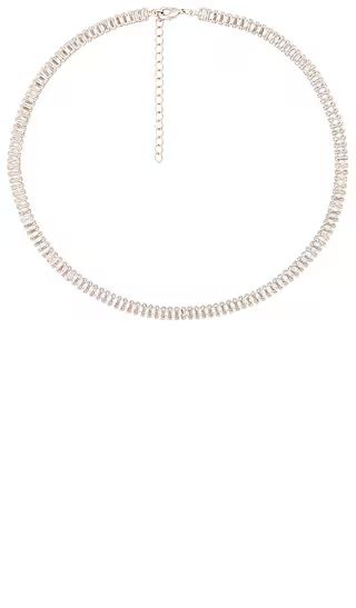 Teagan Tennis Necklace in Silver | Revolve Clothing (Global)