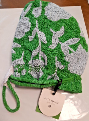 NWT Beaded Classic Rose Drawstring Bucket Bag - kate spade x Target Green/blue | eBay US