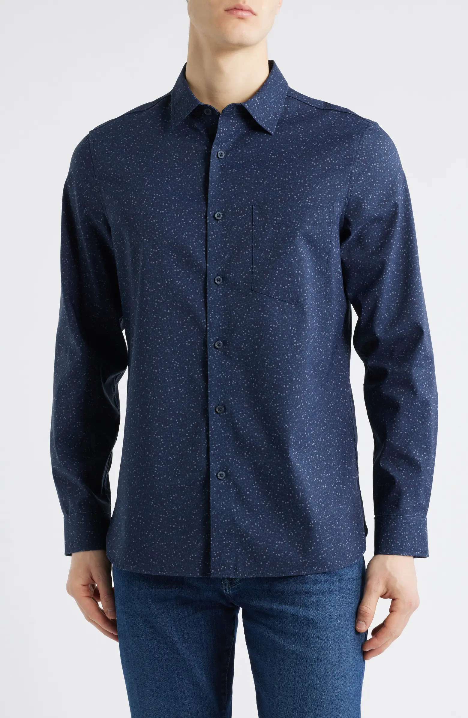 Nordstrom Floral Stretch Button-Up Shirt | Nordstrom | Nordstrom