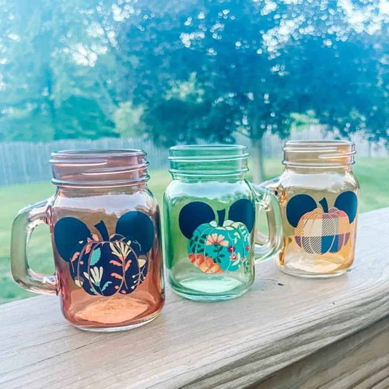 MINI Magical Mason Jar Mugs  Fall  Pumpkin  Mouse  Holiday - Etsy | Etsy (US)