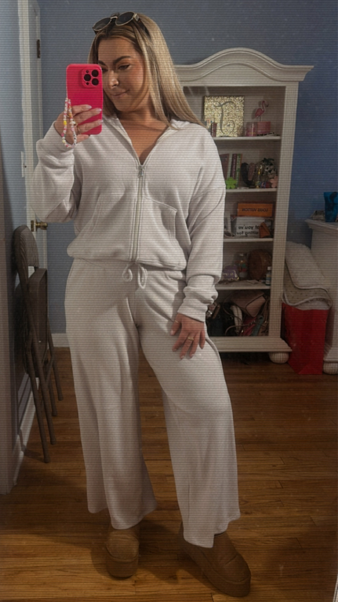 Coziest + buttery soft knit waffle set. Wide leg pant and zip up hoodie. Paired with platform faux ugg boots 

#LTKstyletip #LTKSeasonal #LTKshoecrush