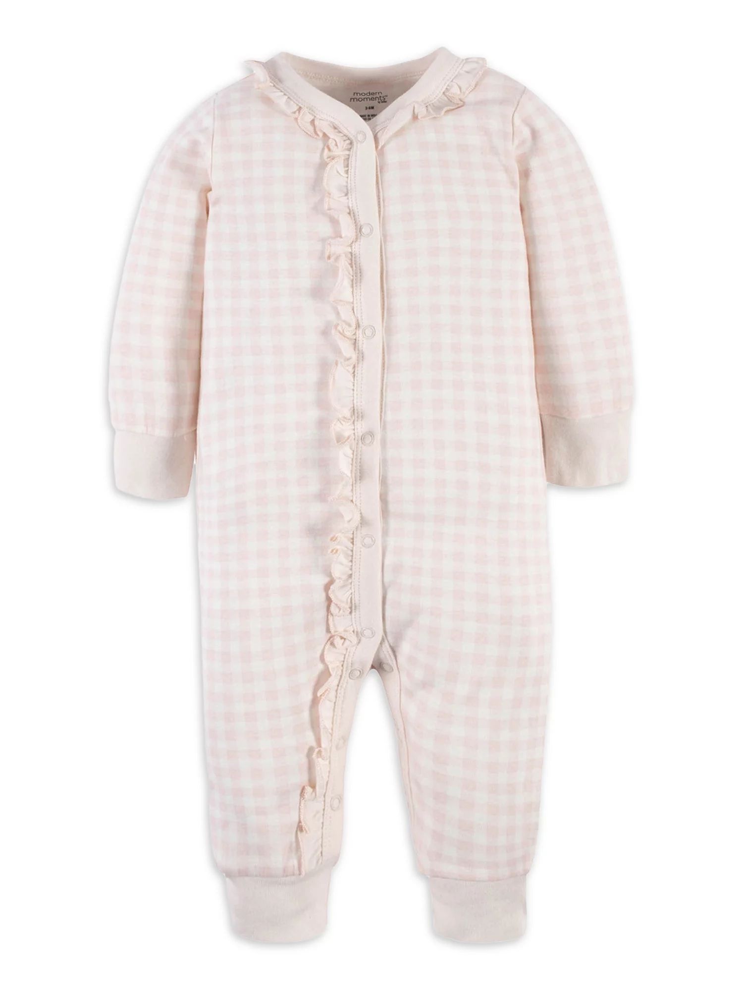 Modern Moments by Gerber Baby Girl Coverall, 3/6 Months - 12 Months - Walmart.com | Walmart (US)