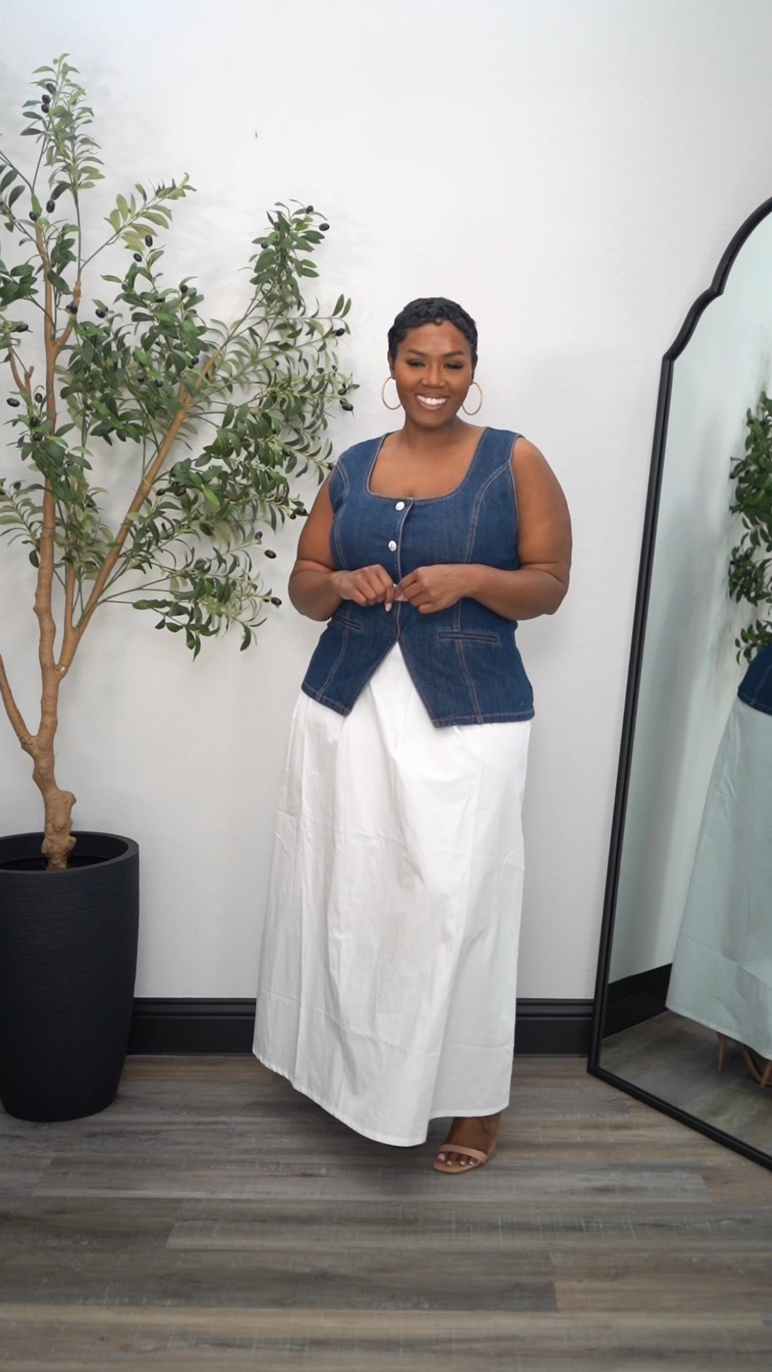 Anthropologie denim vest and skirt dress!

#LTKootd #LTKPlusSize #LTKSpringSale