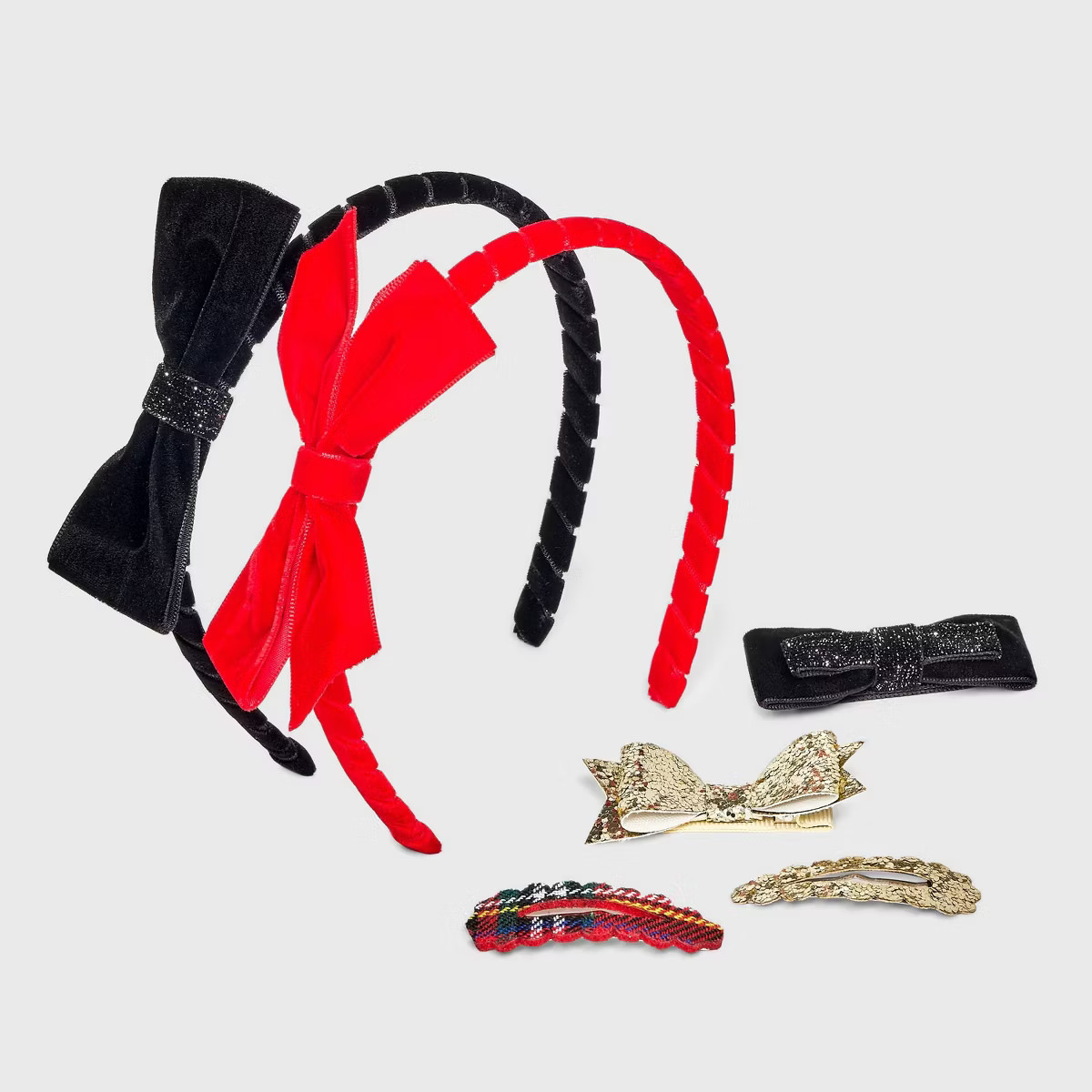 Toddler Girls' 6pc Holiday Headband and Clip Set - Cat & Jack™ | Target
