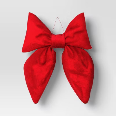16" Christmas Velvet Bow Decor - Wondershop™ | Target