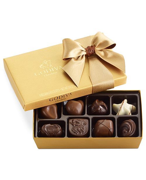 Chocolatier, 8-Pc. Gold Bow Ballotin Box of Chocolates | Macys (US)