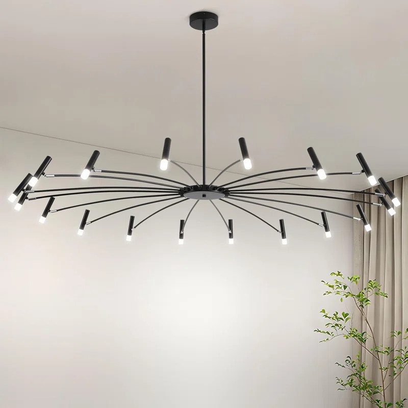Jasaad 18 - Light Dimmable LED Sputnik Modern Linear Chandelier | Wayfair North America