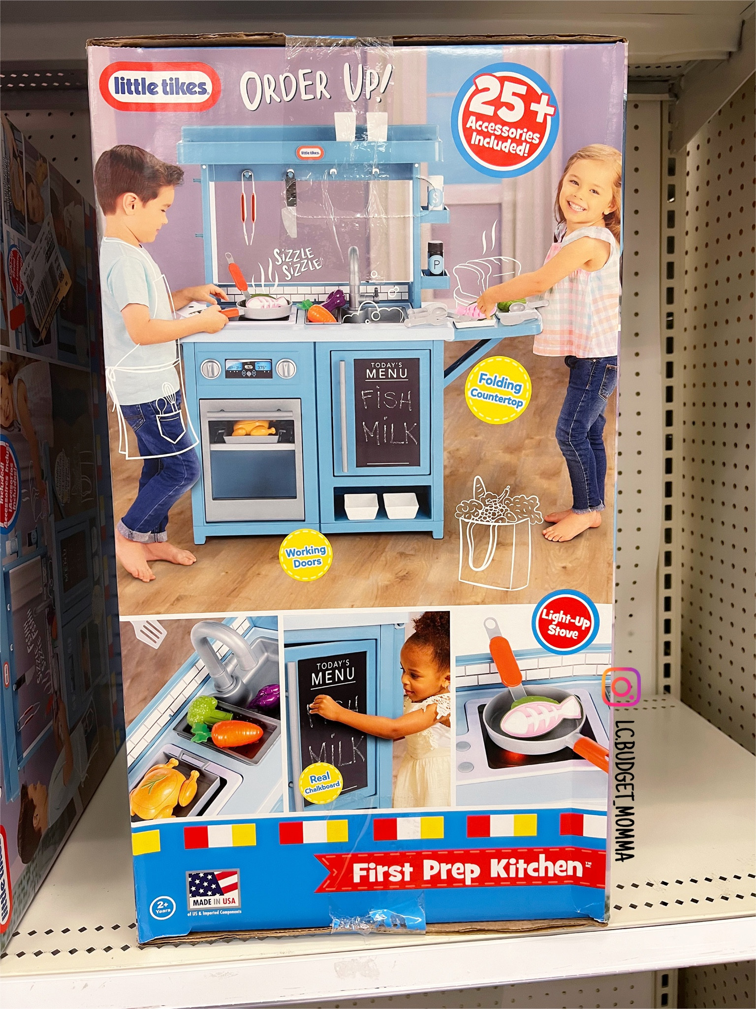 Little Tikes First Prep Kitchen Realistic Pretend Play Kitchen