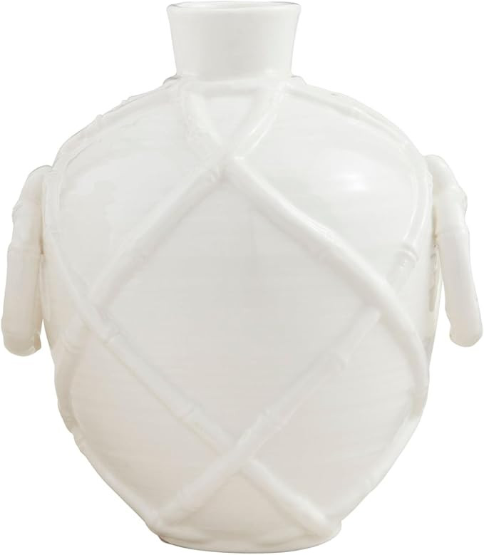 Mud Pie Bamboo Handle Vase, Small, 7.5" x 5.25" | Amazon (US)