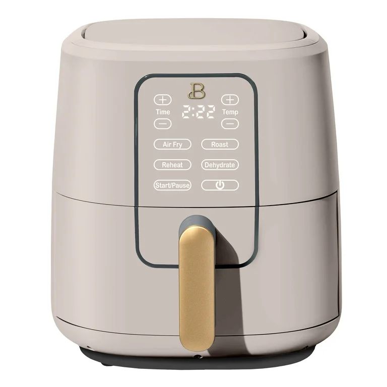 Beautiful 6 Qt Air Fryer with TurboCrisp Technology and Touch-Activated Display, Porcini Taupe by... | Walmart (US)