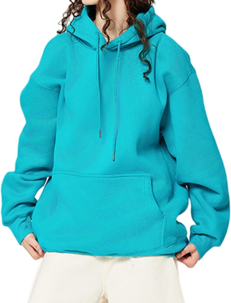 Oversized Sweatshirt for Women Long Sleeve Casual Pullover Hoodies Sweatshirts Fall Clothes with ... | Amazon (US)