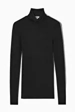 SLIM-FIT MERINO WOOL TURTLENECK TOP | COS (US)