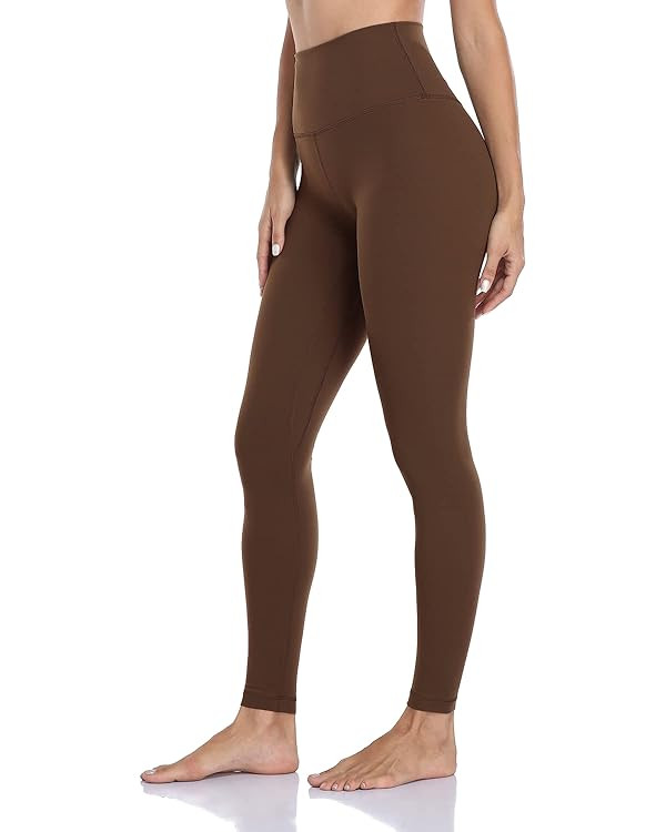 HeyNuts Essential Full Length Yoga Leggings, Women's High Waisted Workout Compression Pants 28'' | Amazon (US)