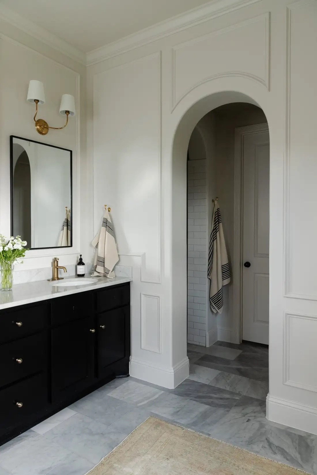 Flexible trim for picture frame molding over arches and curved walls

Also linking the matching regular trim and crown molding I used

#LTKHome