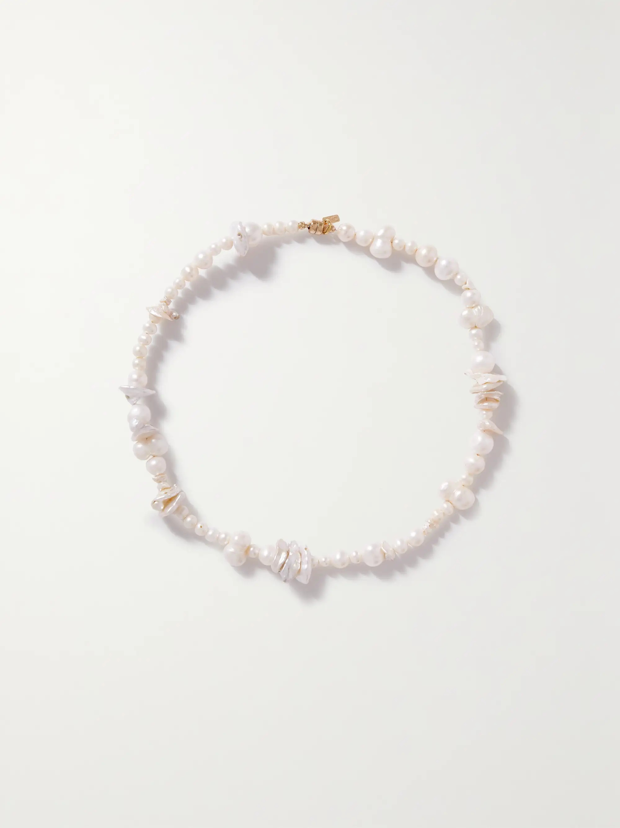 Naxos gold-plated pearl necklace | NET-A-PORTER (US)