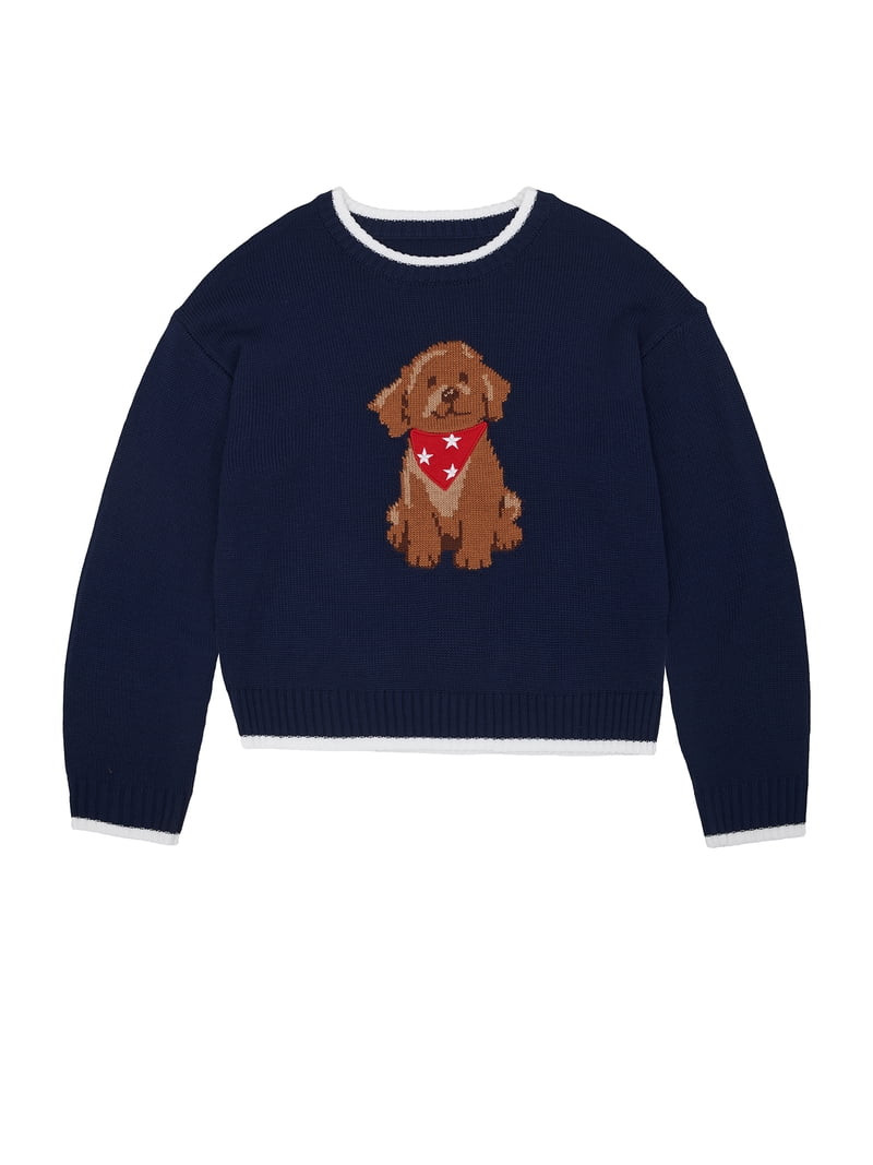 Way to Celebrate Girls Americana Sweater, sizes 4-18 | Walmart (US)
