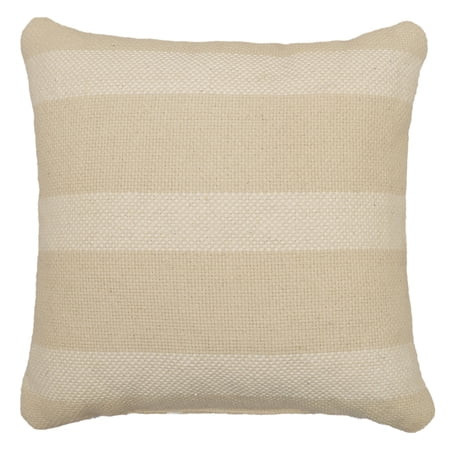Mainstays 18 x 18 Decorative Striped Pillow in Neutral Tones | Walmart (US)