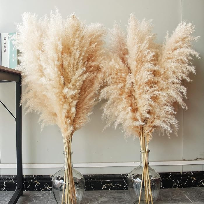 40-inch Natural Pampas Grass Decor Tall with 10 Stems. Perfect for Weddings, Parties, Farmhouse, ... | Amazon (UK)