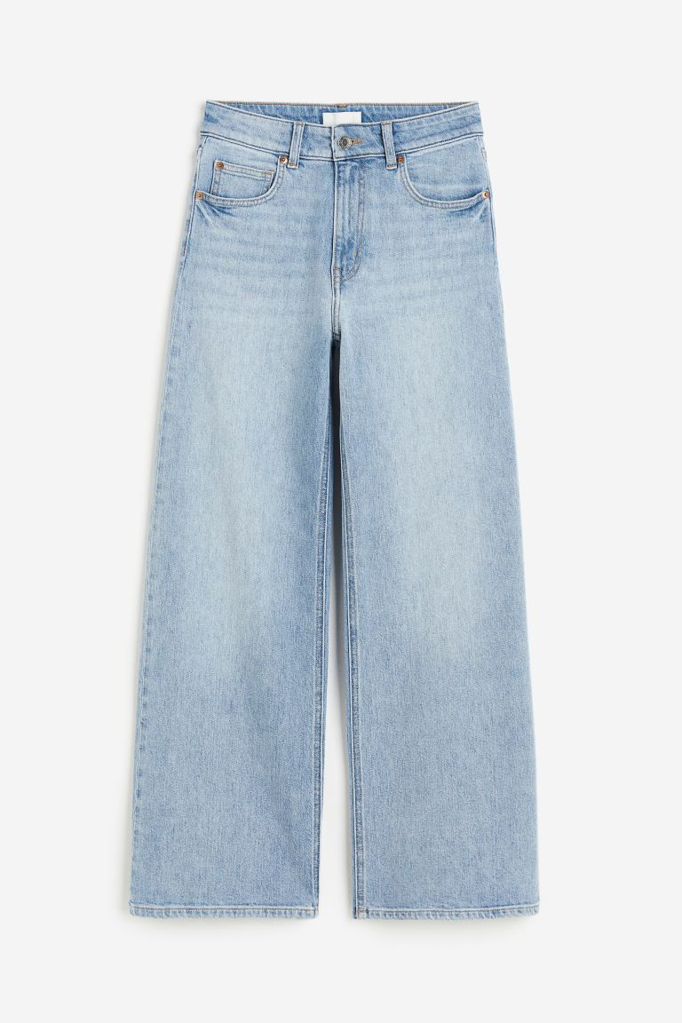 Wide High Jeans | Blue Jeans Outfit | HM Outfit | Summer Outfits 2023 |  | H&M (US + CA)