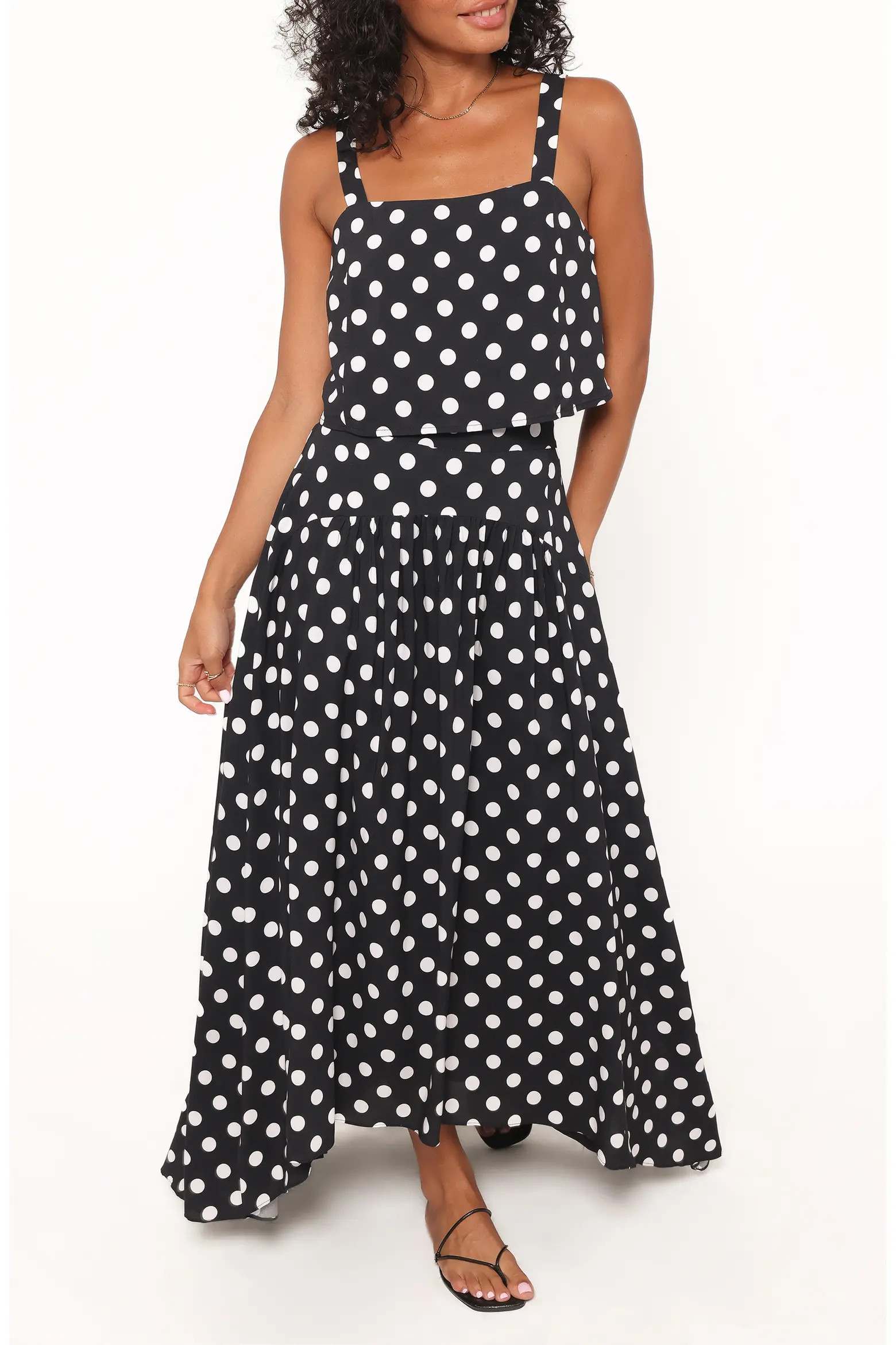 Lula Polka Dot Top & Maxi Skirt Set (Women) | Nordstrom | Nordstrom
