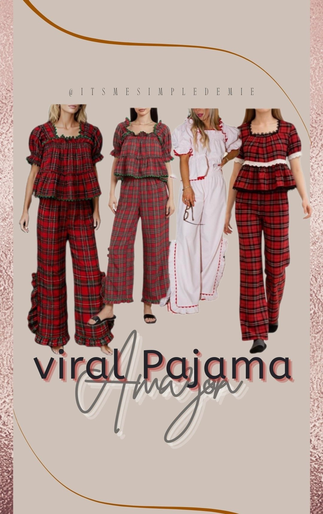 These pajamas going viral !! 😃🫣
It’s on prime and you have to pay for shipping fee… 😩 but these are so cute !!!