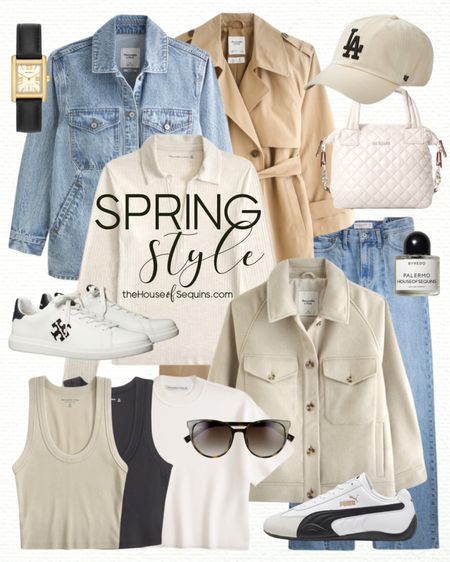 Shop these Abercrombie spring outfit finds! Denim shirt jacket, shacket, trench coat, cropped trucker denim jacket, 90s jeans, Puma Speedcat sneakers, Tory Burch sneakers and more! 

Follow my shop @thehouseofsequins on the @shop.LTK app to shop this post and get my exclusive app-only content!

#liketkit #LTKsalealert #LTKstyletip 
@shop.ltk
https://liketk.it/4CDtL

#LTKSeasonal