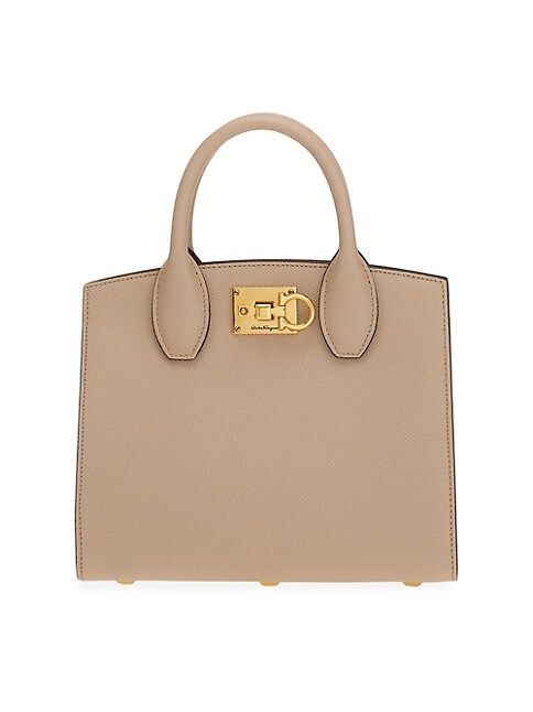 The Studio Box Leather Top Handle Bag | Saks Fifth Avenue