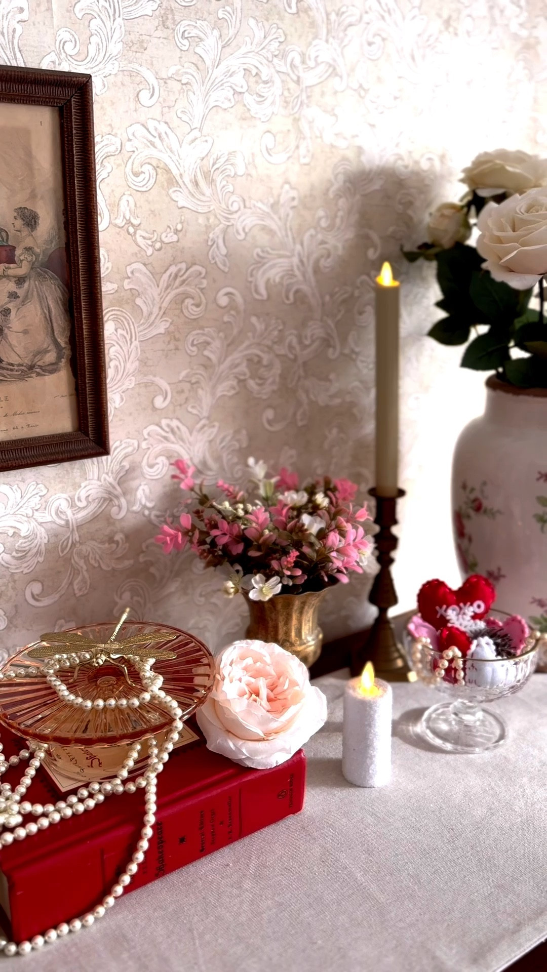 Valentine’s Day home decor, faux roses, heart filler, pink and red Valentine’s Day decorations 

#LTKValentine #LTKSeasonal #LTKHome