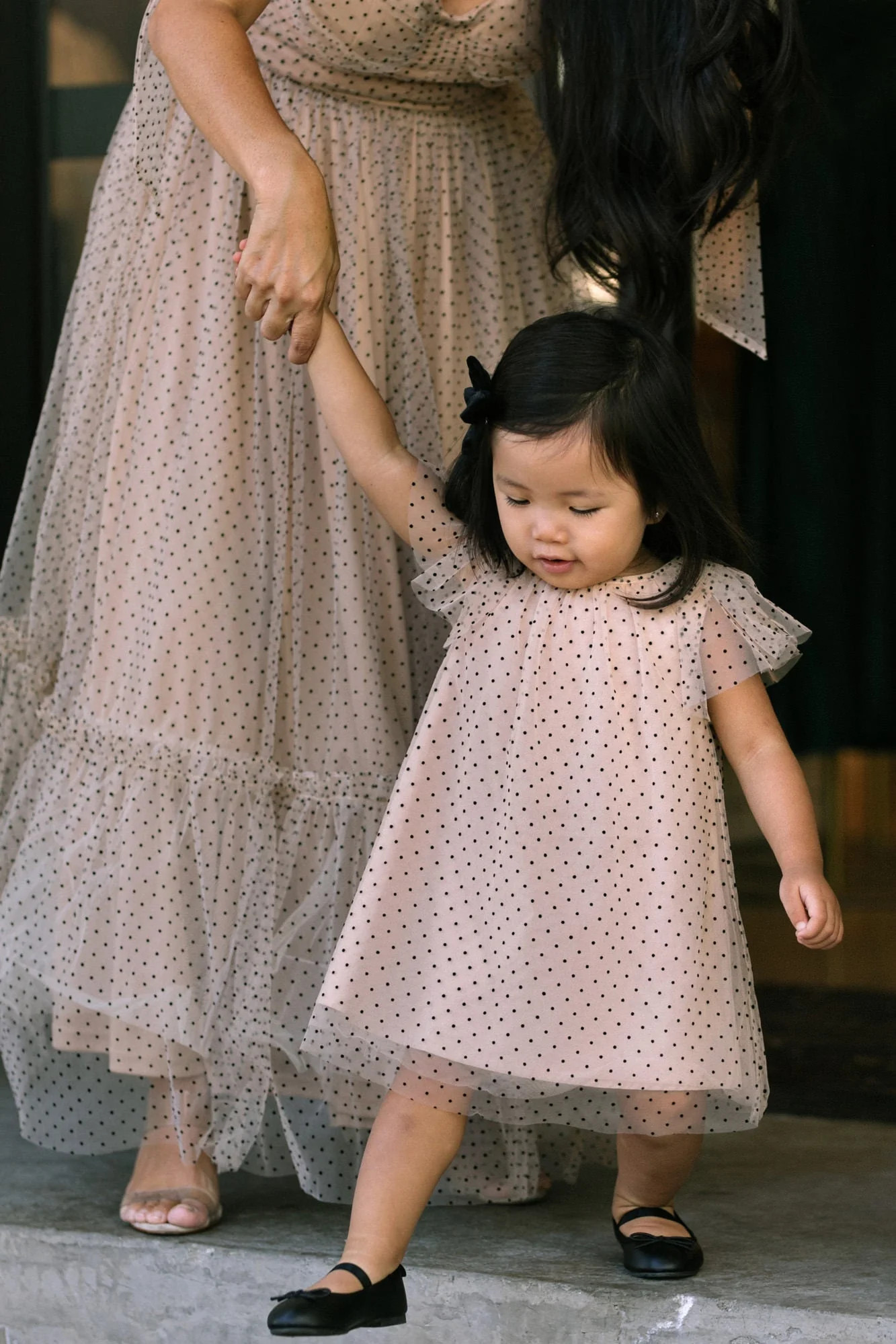 Mini Nadia Dotted Tulle Dress | Morning Lavender