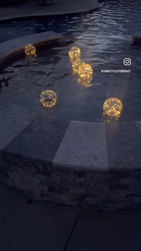 Instantly elevate your pool or pathway with these solar lights! They are perfect for the pool because they float but can be used in landscape beds or along
your sidewalk too

Home decor
Target
Walmart
Mcgee & co
Pottery barn
Thislittlelifewebuilt 
Amazon home 
Living room
Area rug 

#LTKHome #LTKSeasonal #LTKFindsUnder50