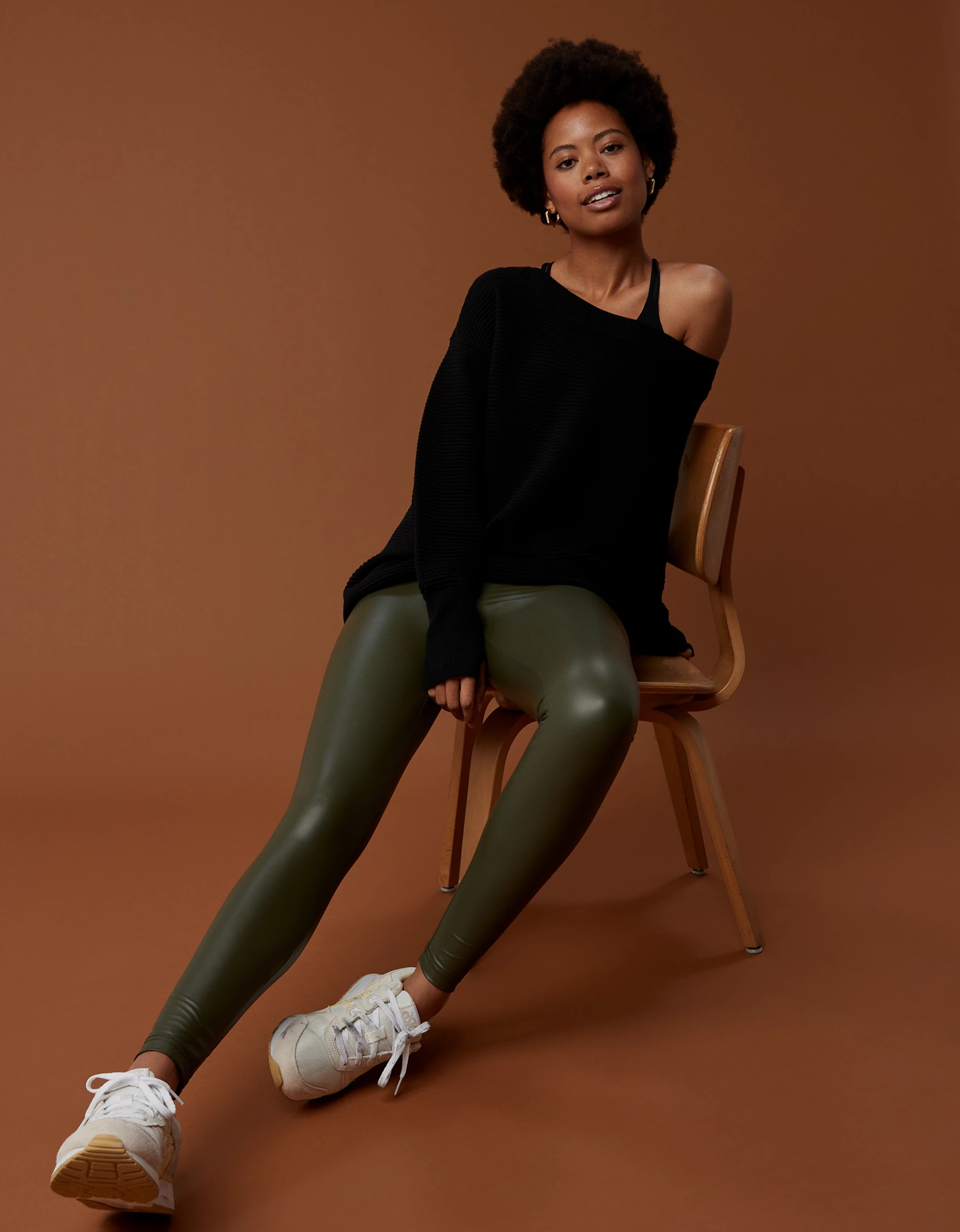 OFFLINE By Aerie Real Luxe Faux Leather Legging | Aerie