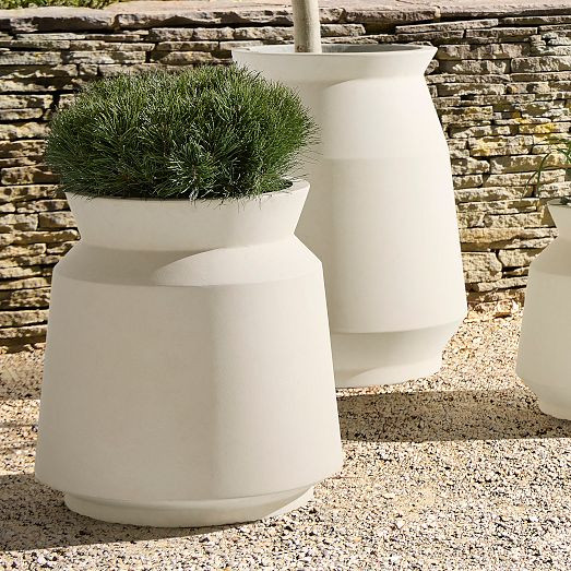 Remmi Ficonstone Indoor/Outdoor Planters | West Elm (US)
