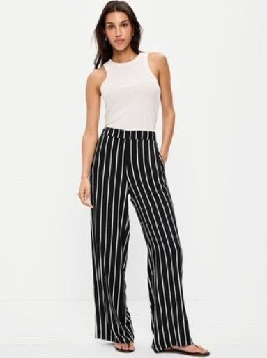 Black and white stripped pants at Old Navy 

#LTKMidsize #LTKSaleAlert #LTKootd