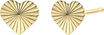 14K Gold Heart Stud Earrings | Nordstrom