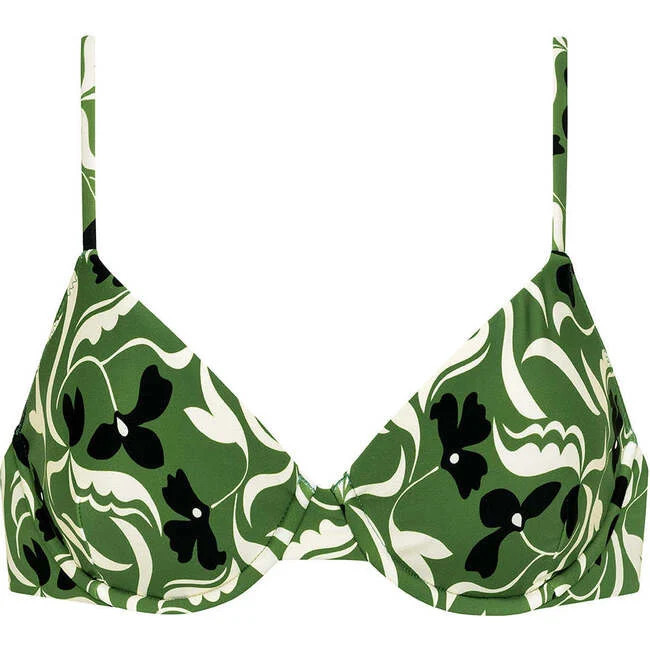 Montce Swim | Dainty Bikini Top, Veronica Floral (Multicolor, Size X-Small) | Maisonette | Maisonette