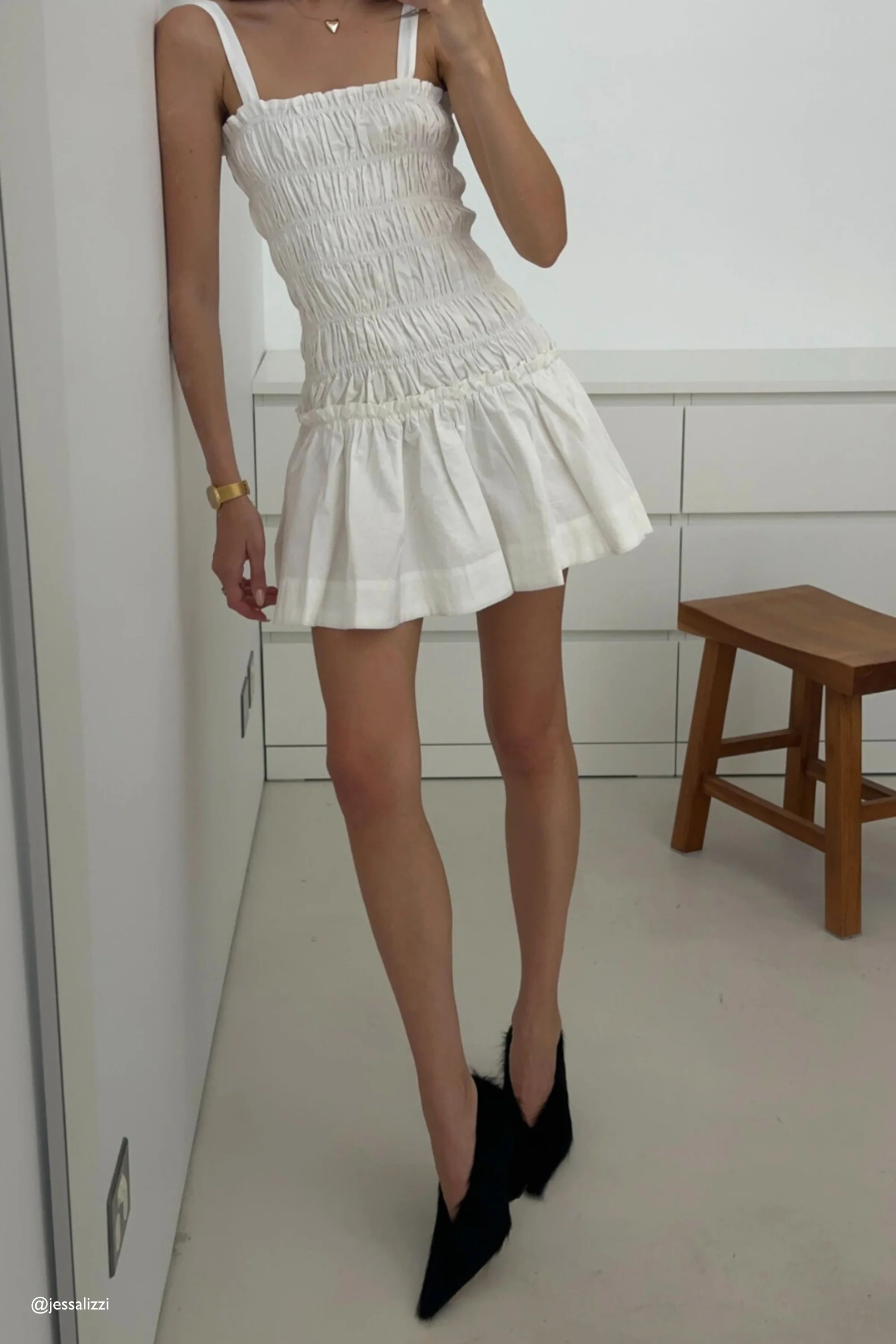 Gabi Mini Dress White | VRG Grl