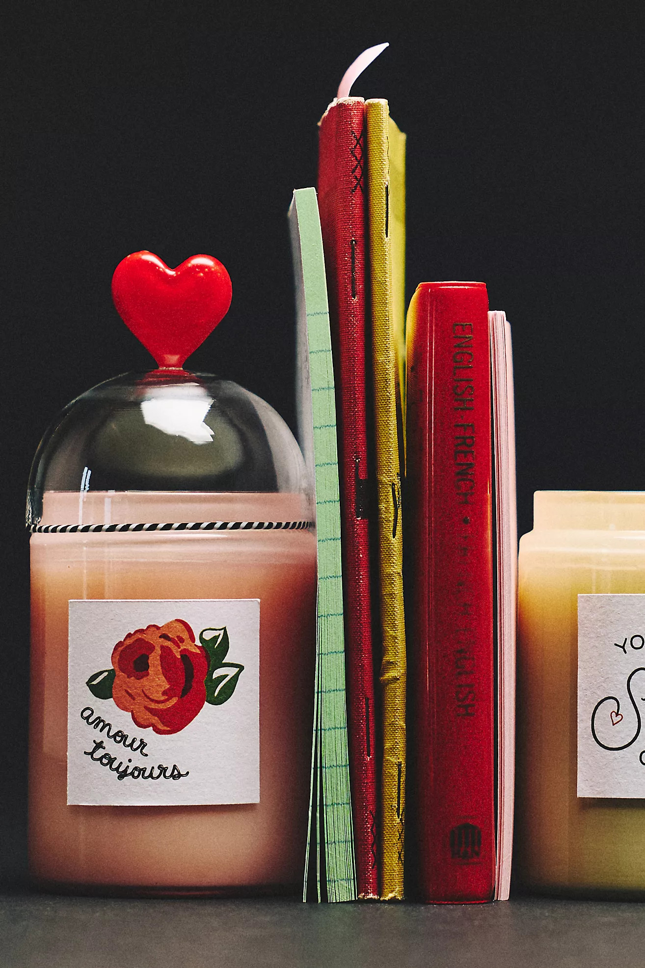 Amour Floral Rose & Oud Glass Candle | Anthropologie (US)