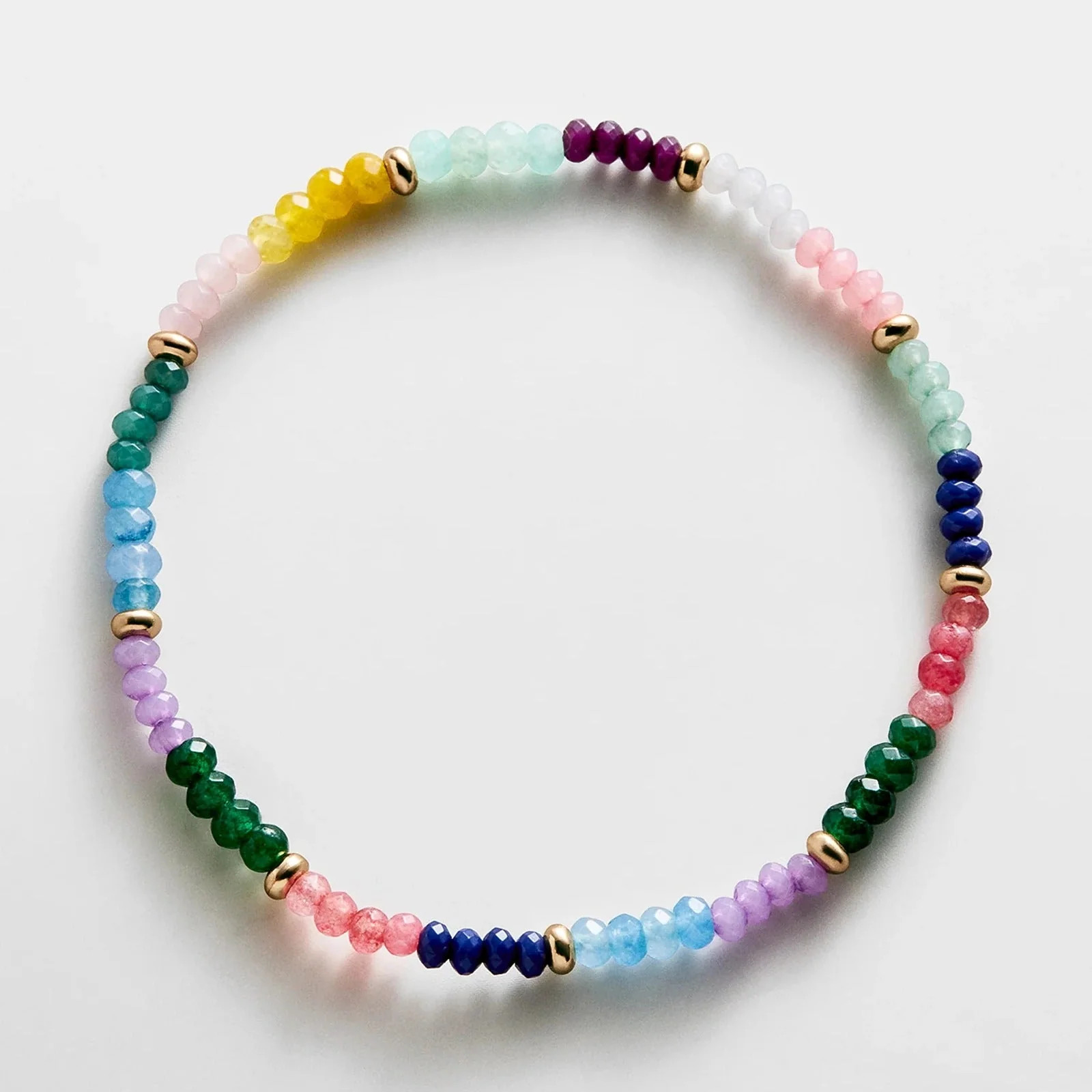 Emily Semi-Precious Bracelet - Multi Color Block | BaubleBar