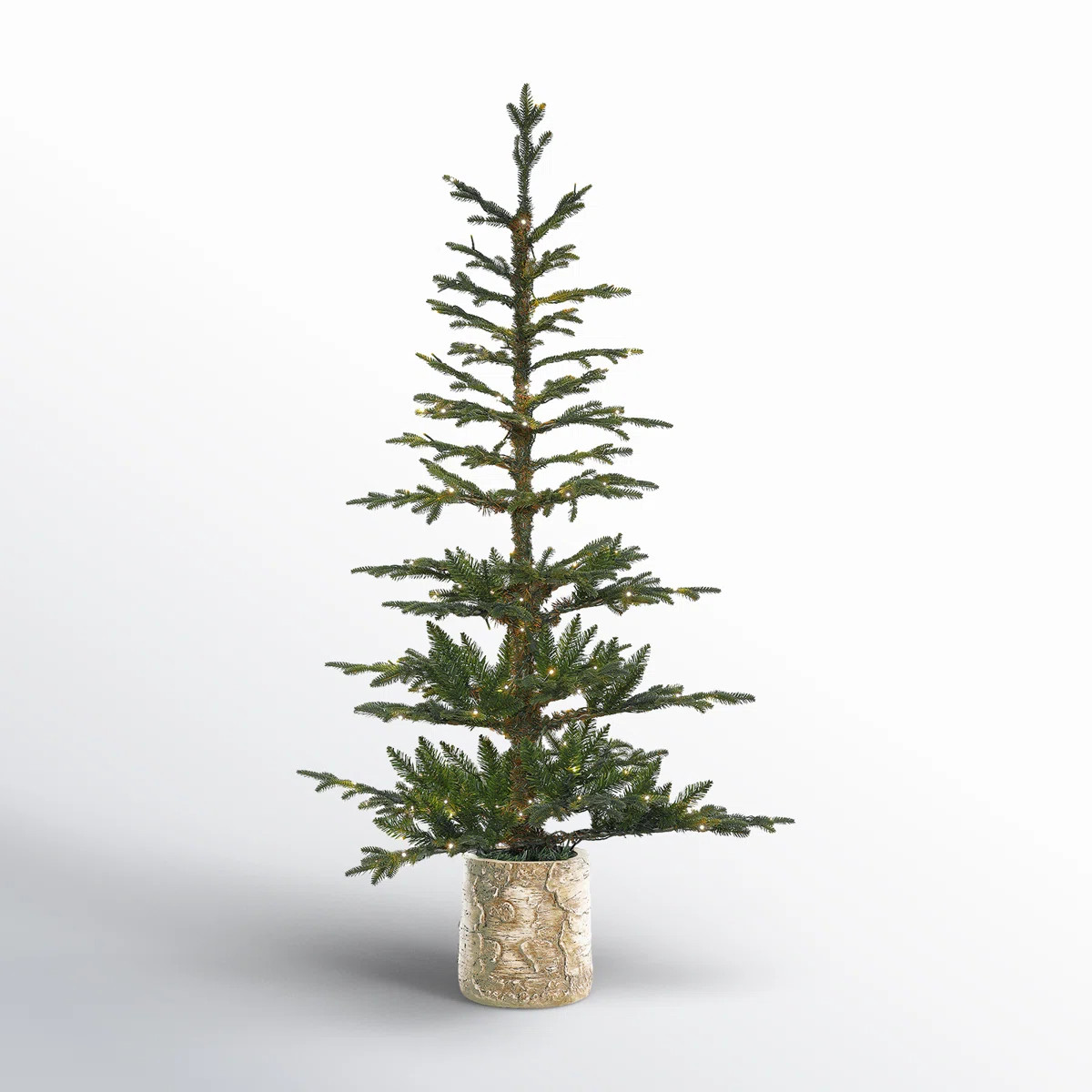 Sand & Stable™ 5' Green Fir Artificial Christmas Tree with 150 White Lights & Reviews | Wayfair | Wayfair North America