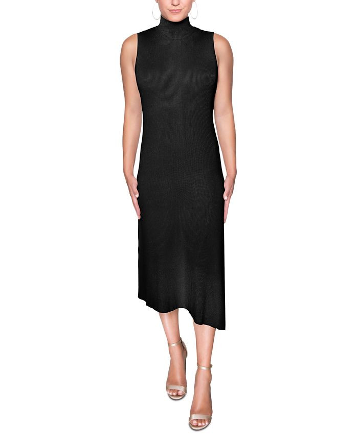 RACHEL Rachel Roy Mock-Neck Midi Sweater Dress   & Reviews - Dresses - Women - Macy's | Macys (US)