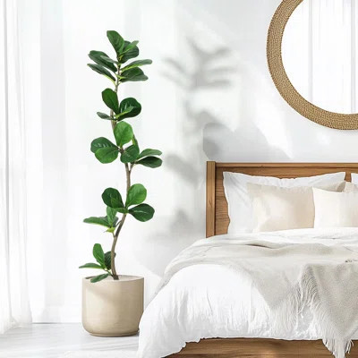 Artificial Fiddle Leaf Fig Tree - Fake Plant | Wayfair North America
