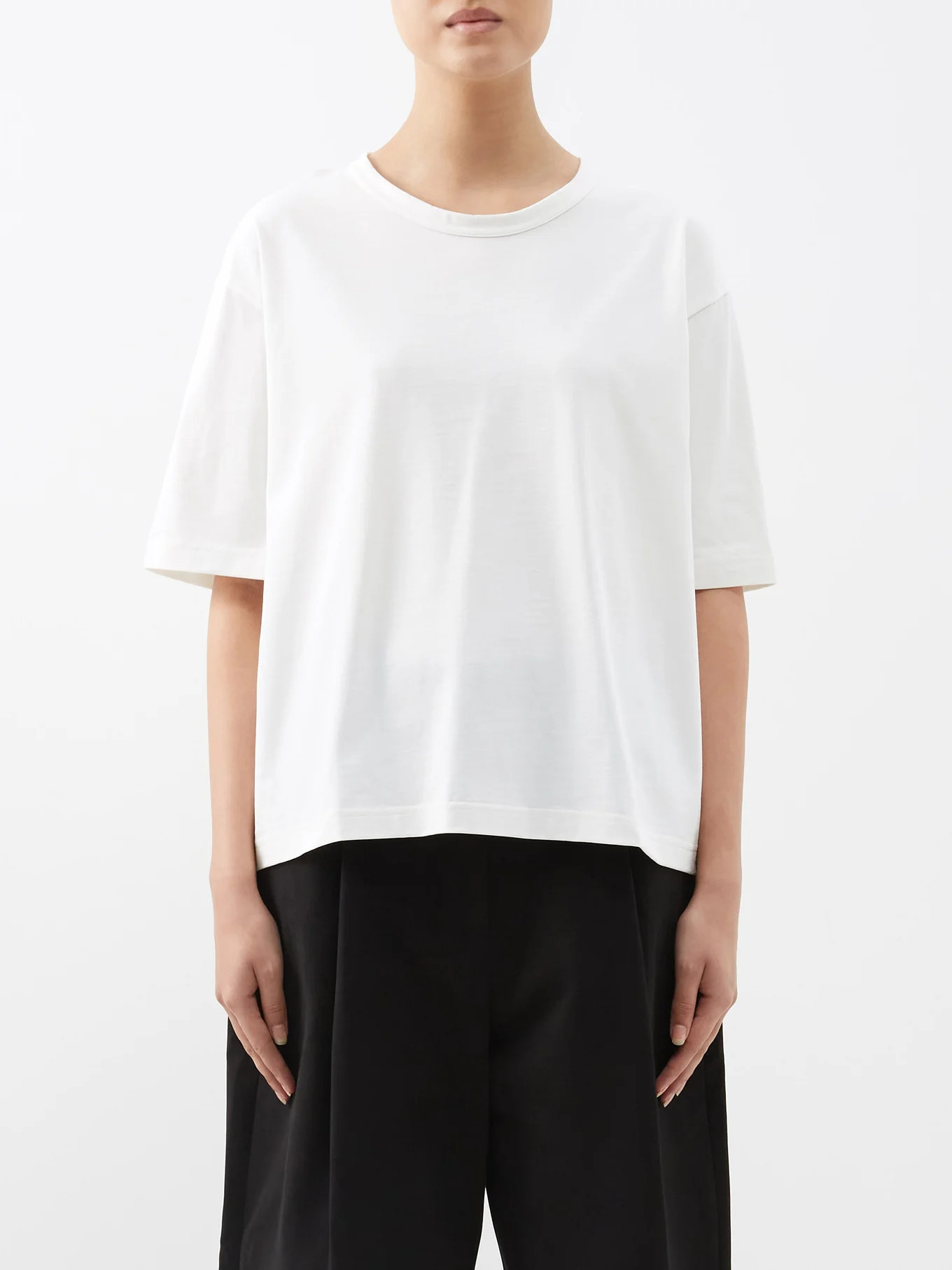 Lee cotton-jersey cropped oversized T-shirt | Matches (UK)