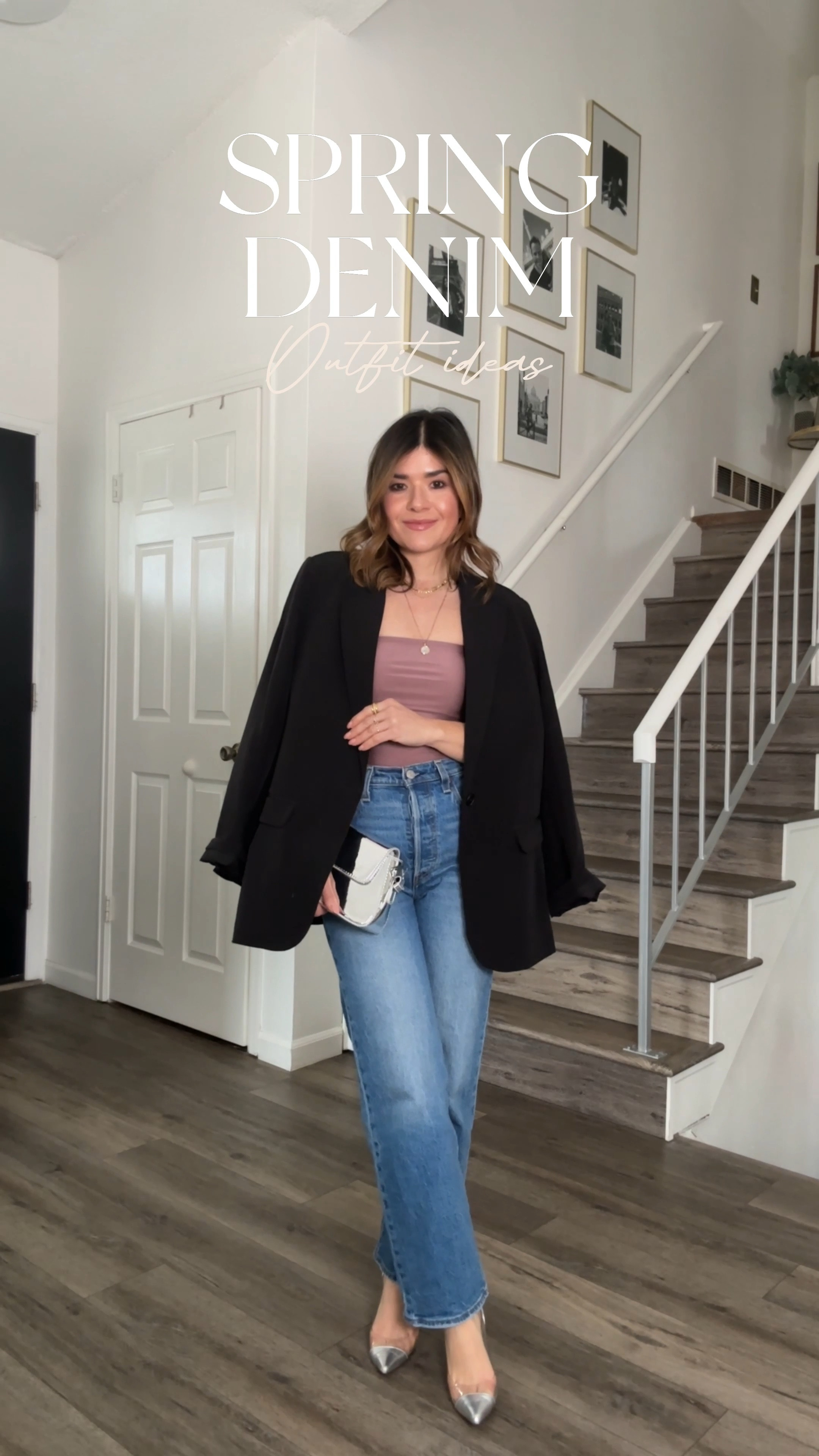 Spring denim outfit ideas! 
Look 1
Blazer size small
Top size small
Jeans size 25

Look 2
Top size xs
Jeans size 25

Look 3
Top size xs
Skirt size 25. Use code “carolina15” for 25% off! 

Spring outfit, denim skirt, midi denim skirt, date night outfit, date night look,  crop top, statement top

#LTKfindsunder100 #LTKstyletip #LTKsalealert