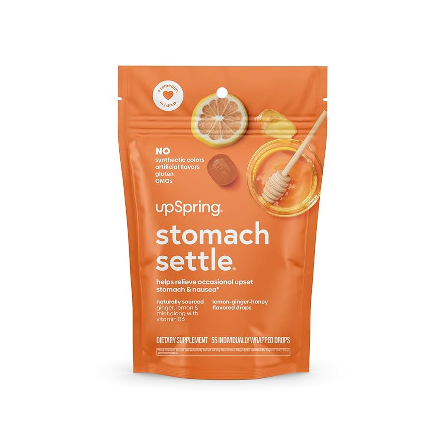 UpSpring Stomach Settle Drops for Occasional Nausea Relief and Morning Sickness with Ginger, Lemo... | Amazon (US)