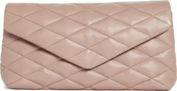 Sade Leather Puffer Clutch | Nordstrom